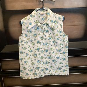 Vintage sleeveless blouse M